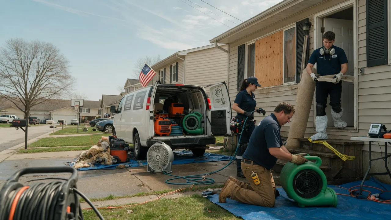 Water Damage Restoration in Topeka, IL near me